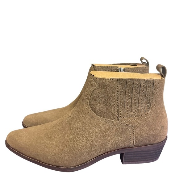 Lucky Brand Hikalli Leather Ankle Western Boot Bootie sz 8 NIB - Picture 3 of 9